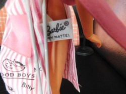 barbie babysits almost complete apron label